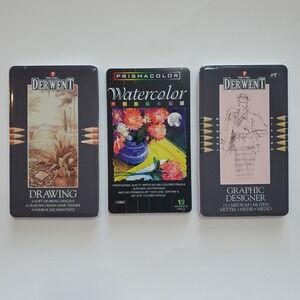 Rexel Derwent Graphic Artist Designer Drawing Pencils Prismacolor Watercolor LOT